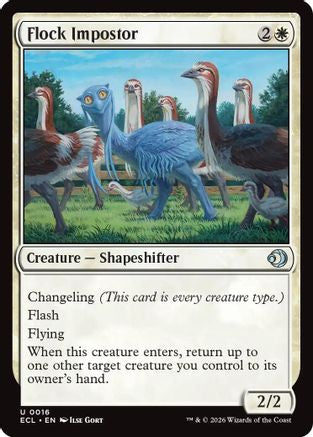 Flock Impostor (ECL-016)  Foil - Lorwyn Eclipsed