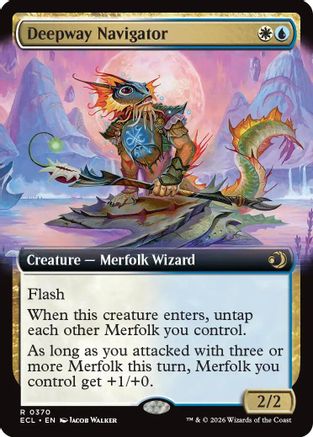 Deepway Navigator (Extended Art) (ECL-370)  - Lorwyn Eclipsed