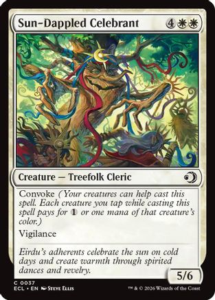 Sun-Dappled Celebrant (ECL-037)  - Lorwyn Eclipsed