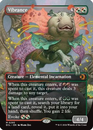 Vibrance (Borderless) (ECL-295)  Foil - Lorwyn Eclipsed