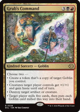 Grub's Command (ECL-228)  - Lorwyn Eclipsed