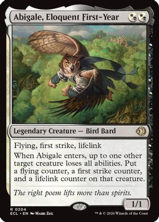 Abigale, Eloquent First-Year (ECL-204)  Foil - Lorwyn Eclipsed