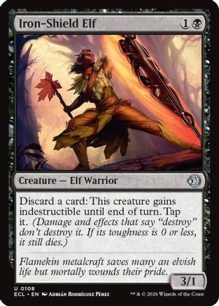 Iron-Shield Elf (ECL-108)  - Lorwyn Eclipsed