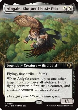 Abigale, Eloquent First-Year (Extended Art) (ECL-368)  Foil - Lorwyn Eclipsed