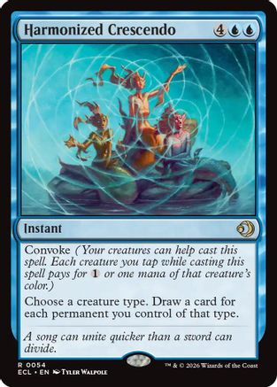 Harmonized Crescendo (ECL-054)  Foil - Lorwyn Eclipsed