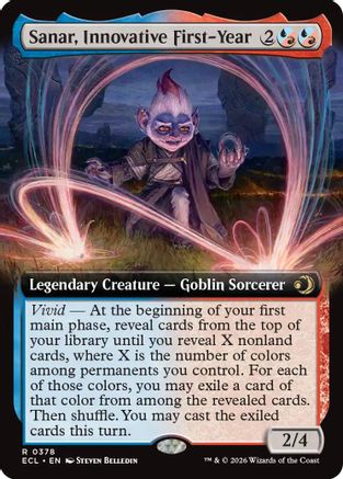 Sanar, Innovative First-Year (Extended Art) (ECL-378)  Foil - Lorwyn Eclipsed