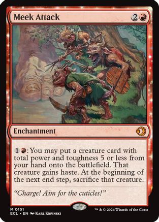 Meek Attack (ECL-151)  - Lorwyn Eclipsed