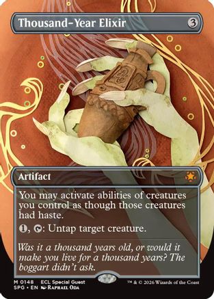 Thousand-Year Elixir (Borderless) (SPG-148)  Foil - Special Guests