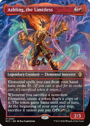 Ashling, the Limitless (Borderless) (ECC-001)  - Commander: Lorwyn Eclipsed
