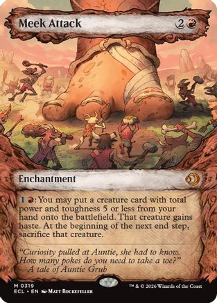 Meek Attack (0319) (Showcase) (ECL-319)  - Lorwyn Eclipsed