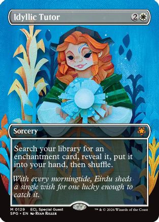 Idyllic Tutor (Borderless) (SPG-129)  Foil - Special Guests