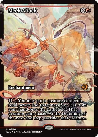 Meek Attack (0388) (Showcase) (ECL-388)  Foil - Lorwyn Eclipsed