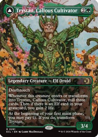 Trystan, Callous Cultivator (Borderless) (ECL-291)  Foil - Lorwyn Eclipsed