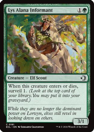 Lys Alana Informant (ECL-181)  - Lorwyn Eclipsed