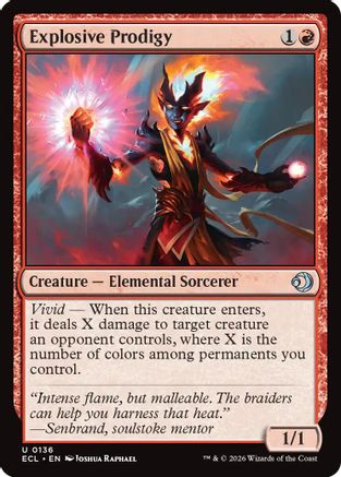 Explosive Prodigy (ECL-136)  - Lorwyn Eclipsed