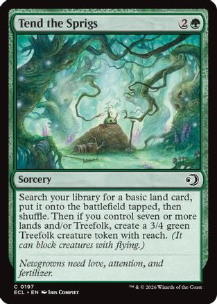 Tend the Sprigs (ECL-197)  Foil - Lorwyn Eclipsed