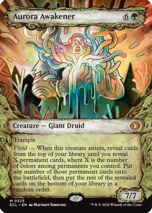 Aurora Awakener (Showcase) (ECL-323)  Foil - Lorwyn Eclipsed
