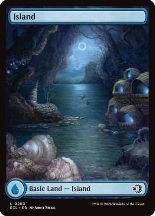 Island (0280) (ECL-280) - Lorwyn Eclipsed Foil