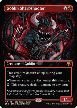 Goblin Sharpshooter (Borderless) (SPG-136) - Special Guests Foil