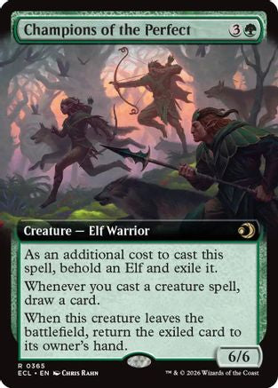 Champions of the Perfect (Extended Art) (ECL-365)  - Lorwyn Eclipsed