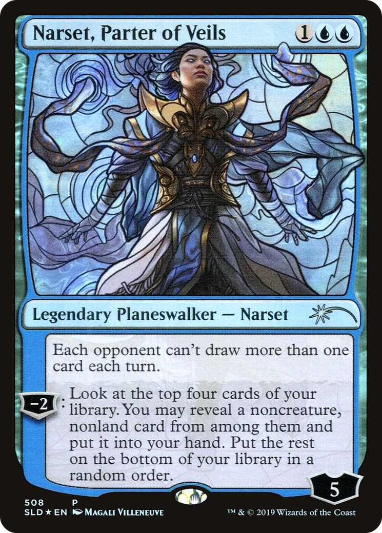 Narset, Parter of Veils (Stained Glass) (SLD-508)  Foil - Secret Lair Drop