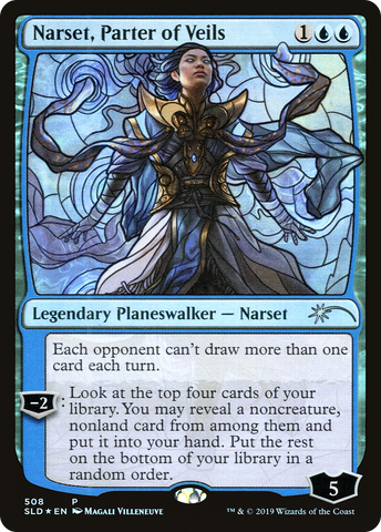 Narset, Parter of Veils (Stained Glass) (SLD-508)  Foil - Secret Lair Drop