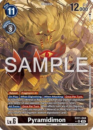 Pyramidimon (Alternate Art) (EX11-044) - Dawn of Liberator Foil