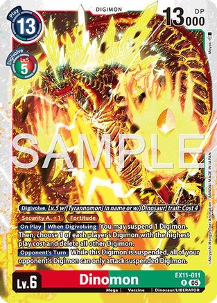 Dinomon (EX11-011) - Dawn of Liberator Foil