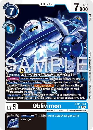 Oblivimon (EX11-041) - Dawn of Liberator