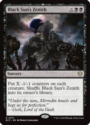 Black Sun's Zenith (ECC-071)  - Commander: Lorwyn Eclipsed