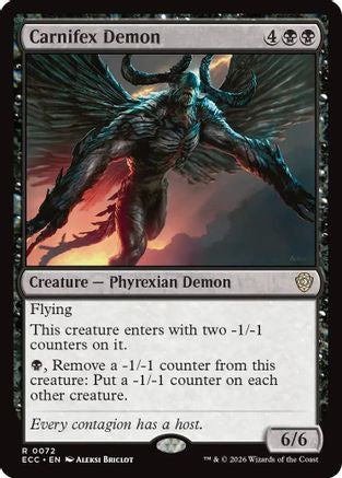 Carnifex Demon (ECC-072)  - Commander: Lorwyn Eclipsed