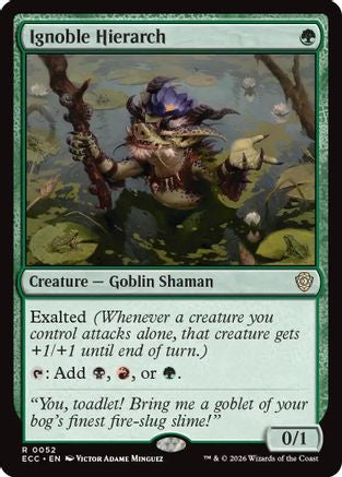 Ignoble Hierarch (ECC-052)  - Commander: Lorwyn Eclipsed