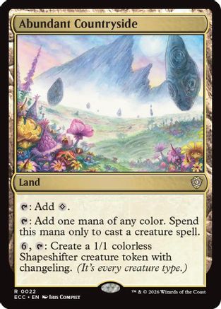 Abundant Countryside (ECC-022)  - Commander: Lorwyn Eclipsed