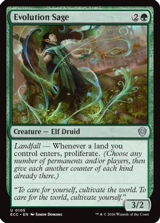 Evolution Sage (ECC-105)  - Commander: Lorwyn Eclipsed