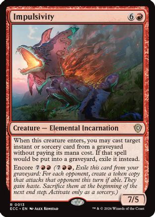 Impulsivity (ECC-013)  - Commander: Lorwyn Eclipsed