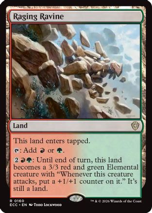 Raging Ravine (ECC-160)  - Commander: Lorwyn Eclipsed