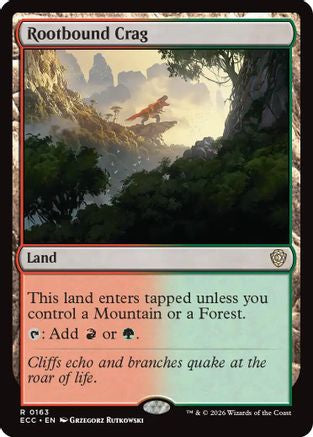 Rootbound Crag (ECC-163)  - Commander: Lorwyn Eclipsed