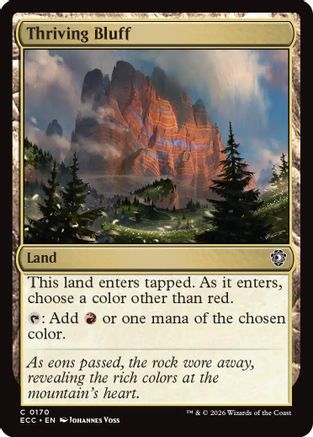 Thriving Bluff (ECC-170)  - Commander: Lorwyn Eclipsed