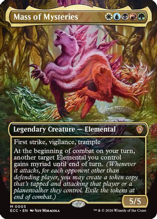 Mass of Mysteries (Borderless) (ECC-003)  - Commander: Lorwyn Eclipsed