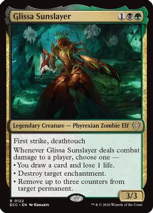 Glissa Sunslayer (ECC-122)  - Commander: Lorwyn Eclipsed