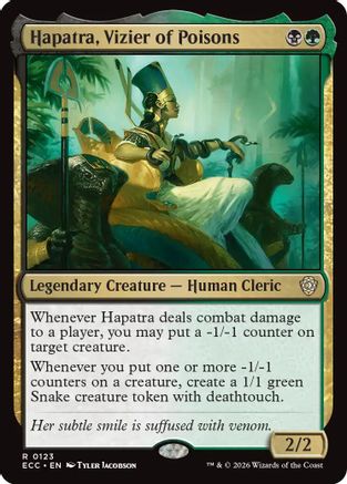 Hapatra, Vizier of Poisons (ECC-123)  - Commander: Lorwyn Eclipsed