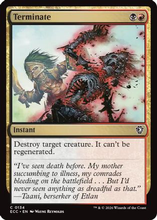 Terminate (ECC-134)  - Commander: Lorwyn Eclipsed