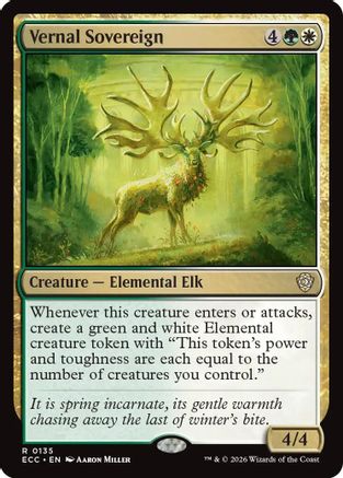 Vernal Sovereign (ECC-135)  - Commander: Lorwyn Eclipsed