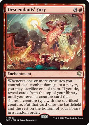 Descendants' Fury (ECC-093)  - Commander: Lorwyn Eclipsed