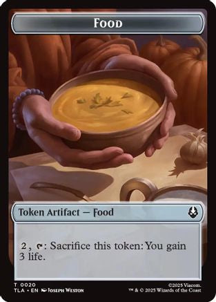 Food (0020) // Ally (0007) Double-Sided Token (TLA-20 // 7)  Foil - Avatar: The Last Airbender