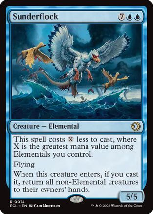 Sunderflock (ECL-074)  Foil - Lorwyn Eclipsed