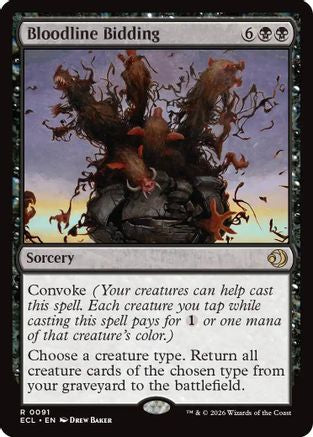 Bloodline Bidding (ECL-091)  Foil - Lorwyn Eclipsed