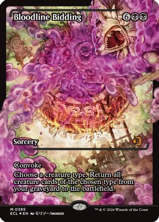 Bloodline Bidding (Showcase) (ECL-385)  Foil - Lorwyn Eclipsed