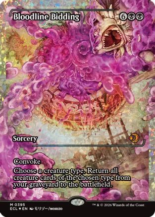 Bloodline Bidding (Showcase) (Fracture Foil) (ECL-395)  Foil - Lorwyn Eclipsed