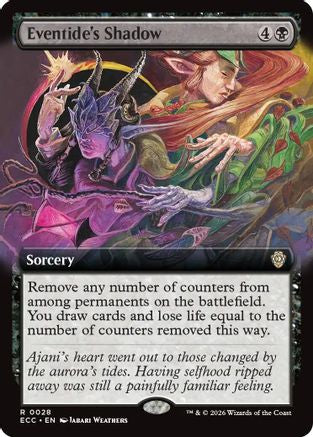 Eventide's Shadow (Extended Art) (ECC-028)  - Commander: Lorwyn Eclipsed